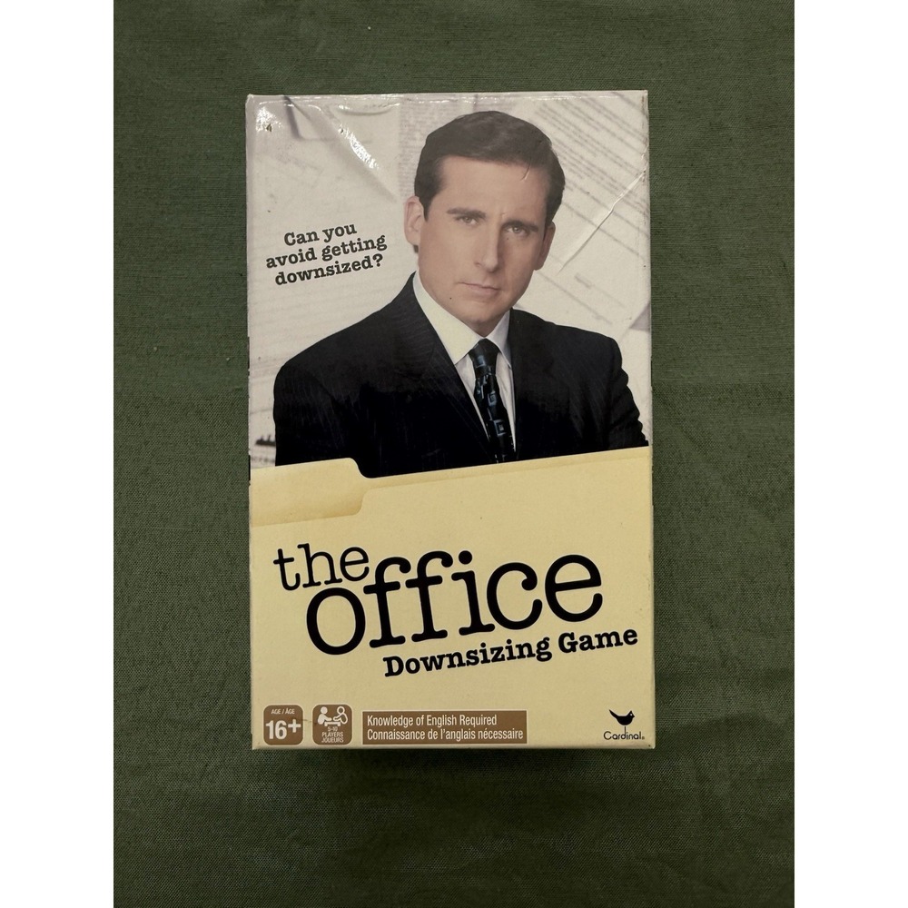The Office Downsizing Board Game 2019 Edition, Dunder Mifflin Card Game USED